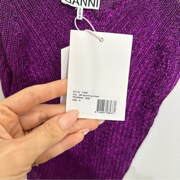 GANNI Metallic Strap Top - Picture 6 of 9